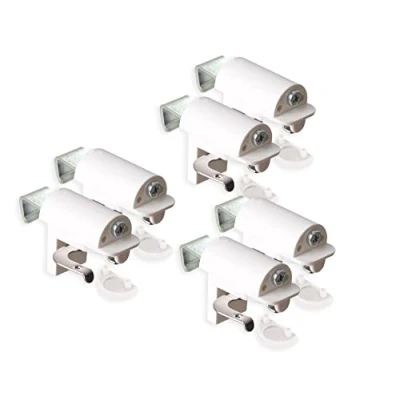 Afbeelding van KLEMMFLEX BFX25 klemsteun voor zonwering om rechtstreeks op de opening van uw pvc/kunststof raam te monteren kleur: wit ZONDER BOREN 3 paar = 6 stuks