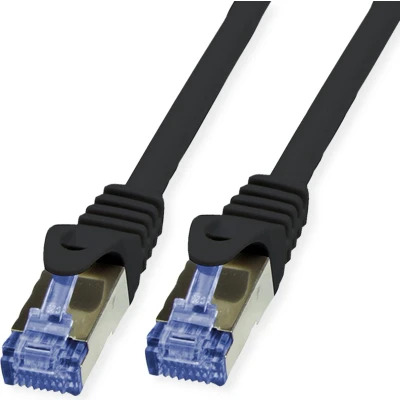 Afbeelding van Value 21.99.0721 RJ45 Netwerkkabel, patchkabel CAT 6A S/FTP 30.00 m Zwart Afgeschermd (dubbel), Halogeenvrij, Vlambestendig 1 stuk(s)
