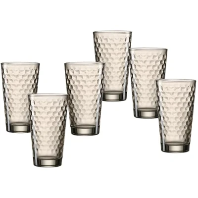 Afbeelding van Ritzenhoff &amp; Breker Favo Longdrinkglazen, blauw, 6 stuks