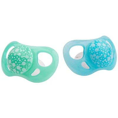 Afbeelding van Twistshake Orthodontische Fopspeen Set van 2 Vanaf 6 Maanden (Kleur : Pastelblauw / Groen)