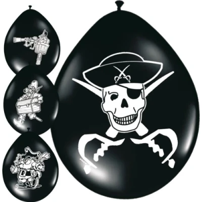 Afbeelding van Ballon Piraten afbeeldingen 8 stuks