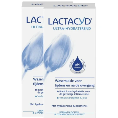 Afbeelding van Lactacyd Ultrahydraterende Wasemulsie voor tijdens en na de overgang 2x200ML