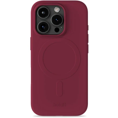Afbeelding van Holdit Soft MagSafe Case voor de Apple iPhone 16 Pro Max Red Velvet
