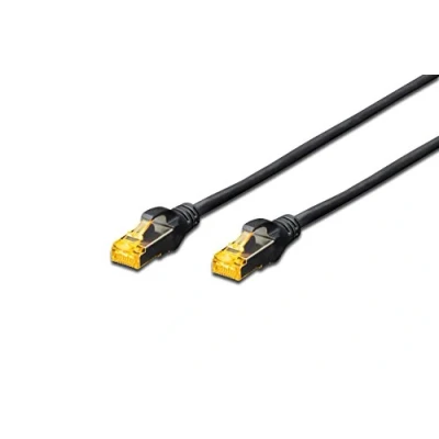 Afbeelding van Digitus DK 1644 A 010/BL RJ45 Netwerkkabel, patchkabel CAT 6A S/FTP 1.00 m Zwart Halogeenvrij, Verdraaide paren, Snagless, Vlambestendig 1 stuk(s)