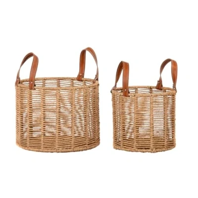 Afbeelding van Basket spelset DKD Home Decor 32 x 26 cm Metaal Touw 39 Boho