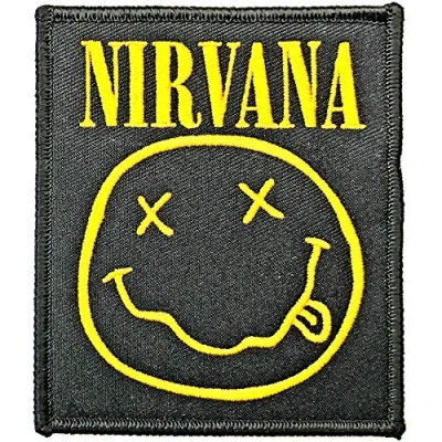 Afbeelding van Nirvana Happy Face Patch Zwart