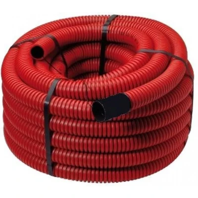Afbeelding van Frankische kabuflex mantelbuis 40mm rood rol 50 meter