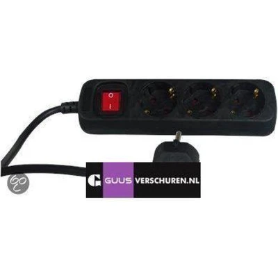 Afbeelding van REV, Stekkerdoos, Tafelcontactdoos 3 voudig 1,4 m met schakelaar (3 x, CEE 7/3, 1.40 m)