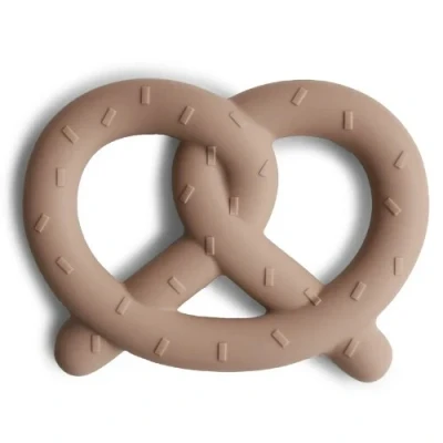 Afbeelding van Mushie Bijtring Pretzel Natural