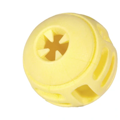 Afbeelding van Vadigran Tpr Bal Yellow Vanilla Geel Hondenspeelgoed 8 cm