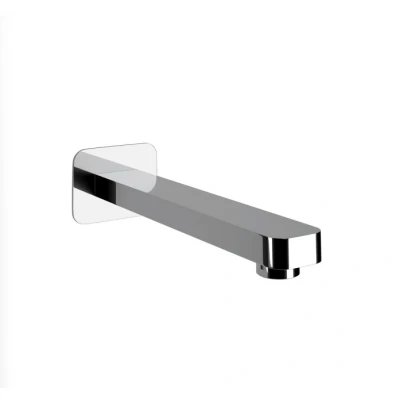 Afbeelding van Cisal Cubic kraanuitloop muuropbouw Chroom CU00024021