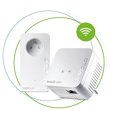 Image de Devolo Magic 1 WiFi mini Blanc Kit de démarrage 2 adaptateurs CPL