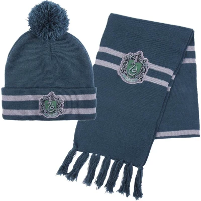 Afbeelding van Harry Potter Winterset Muts en Sjaal Slytherin