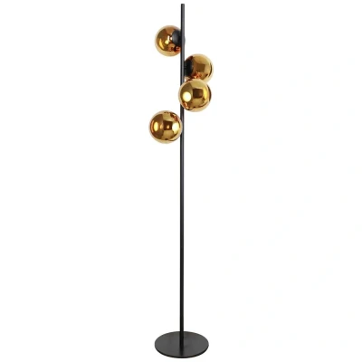 Afbeelding van ECO Light ALTAIR 9540 PT 4 AM Staande LED verlichting vast ingebouwd 40 W Amber, Zwart