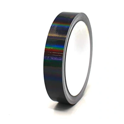 Afbeelding van Finest Folia Sierstrip, zelfklevend, voor knutselen, meubels, auto, motorfiets, modelbouw, 10 m, hologram, zwart, mm breed