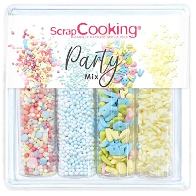 Afbeelding van Scrap Cooking Zoete decoraties Party Mix 65 g kleurrijke voor gebak, desserts, cakes, koekjes, cupcakes, verjaardagen, blauw
