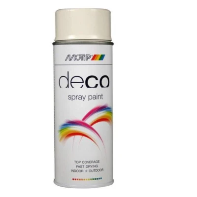 Afbeelding van Motip Deco lakspray hoogglans 0,4l grijswit