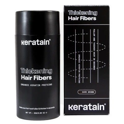 Afbeelding van Keratain Thickening Hair Fibers Dark Brown 25 gr