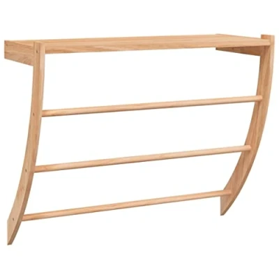 Afbeelding van Handdoekenrek 60x25,5x49 cm massief walnotenhout