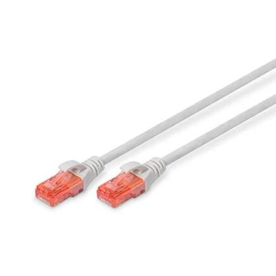 Afbeelding van Digitus DK 1617 030 RJ45 Netwerkkabel, patchkabel CAT 6 U/UTP 3.00 m Grijs Halogeenvrij 1 stuk(s)
