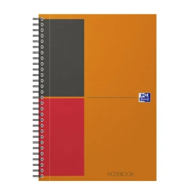 Image de oxford international cahier notebook, b5, ligné noir
