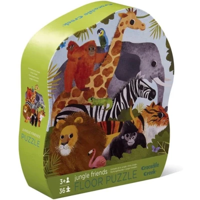 Afbeelding van Crocodile creek vloerpuzzel jungle vrienden 36st