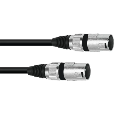 Afbeelding van Omnitronic Adaptercable XLR(M)/XLR(M) 0.2m bk