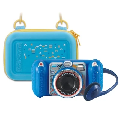 Afbeelding van VTech KidiZoom Duo Pro Pack met gratis tas, slechts voor een korte tijd, kindercamera 2 camera&#039;s, foto en videofunctie, games, muziekspeler nog veel meer,