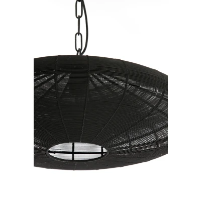 Afbeelding van Light &amp; Living Hanglamp BAHOTO Ø51x20cm Zwart