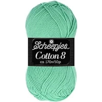Afbeelding van Wol &amp; Garen Scheepjes Cotton 8 kleur 664 Mint (op=op)