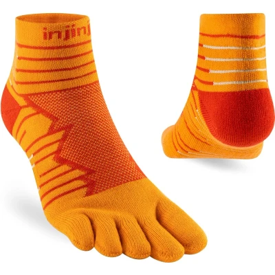 Afbeelding van Injinji Ultra Run Mini Crew Midweight Padded Hardloopsokken Desert Orange 37 40