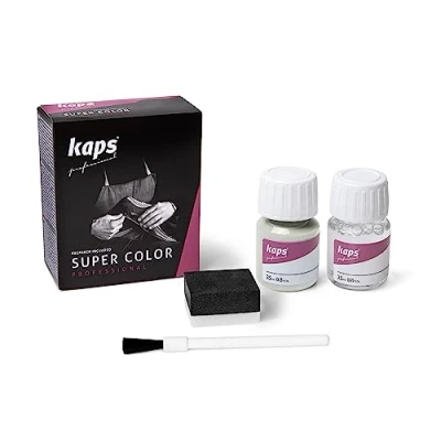 Afbeelding van Kaps super color leer &amp; kunstleer verf inc.cleaner (119) Bleek Grijs 25ml