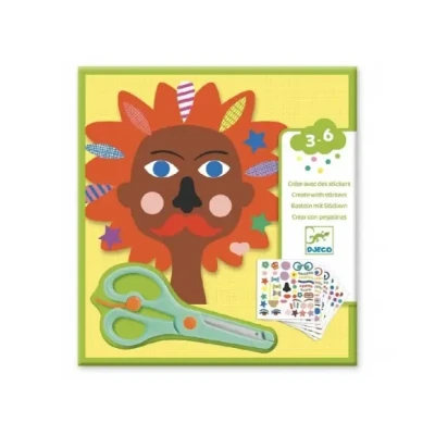 Afbeelding van Djeco knutselset creëren met stickers kapper
