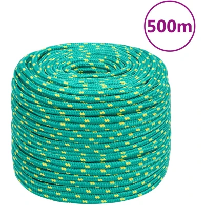 Afbeelding van vidaXL Boottouw 8 mm 500 m polypropyleen groen
