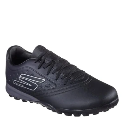 Afbeelding van Skechers Performance Razor Voetbalschoenen voor kunstgras, Heren, Maat: 43, Black/silver Kunststof