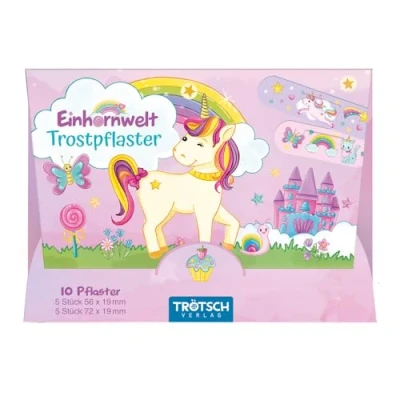Afbeelding van Trötsch Onze Klaas Vaak Pleisterset Troostpleister: Kindergips Wondpleister (Unicorn World)