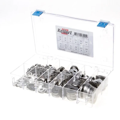 Afbeelding van Kelfort Assortimentsdoos ring RVS A2 DIN 125 + 9021