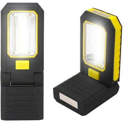 Afbeelding van Zaklamp LED EDM Cob XL Haak Magneet Geel ABS 200 Lm