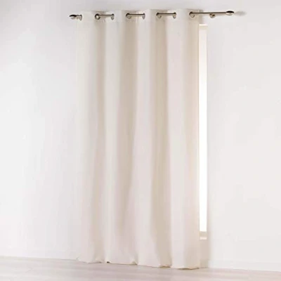 Afbeelding van douceur d&#039;Intérieur Gordijn met ogen (140 x 260 cm), Absolu Naturel, Microvezel