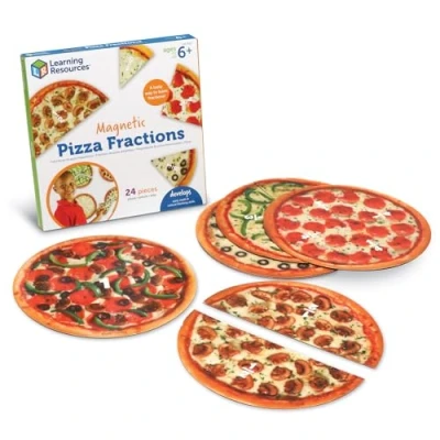 Afbeelding van Learning Resources Magnetische pizzafracties, 23,4 x 20,8 2,3