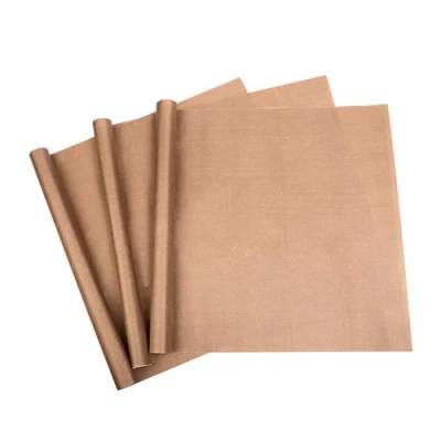 Afbeelding van MR.R Set van 3 vellen PTFE anti aanbaklaag, hoge sterkte voor warmtepersoverdracht, herbruikbare mat koken, strijken, printen, dikte 0,11 mm