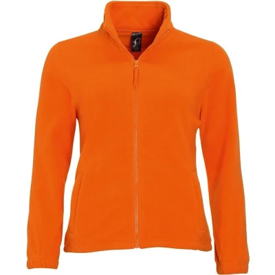 Afbeelding van SOLS Dames/dames North Full Zip Fleece Jacket (Oranje) Maat 2XL