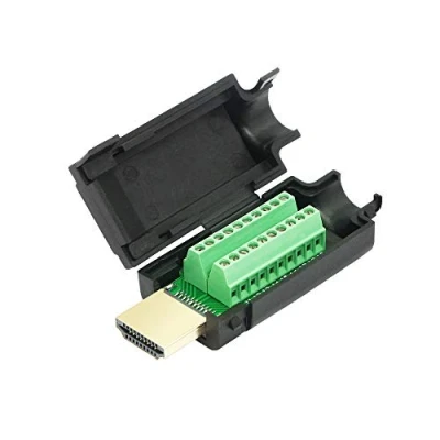 Afbeelding van Cerrxian Vergulde HDMI adapter naar naadloze connector met behuizing