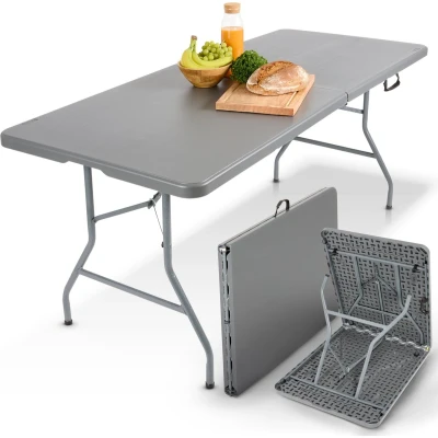 Afbeelding van AREBOS Inklapbare tafel Tuintafel Eettafel campingtafel 182 cm