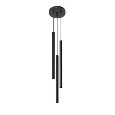 Image de Suspension PASTELO acier noir 3 ampoules