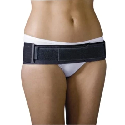 Afbeelding van Matchu Sports Bekkenband Unisex zwangerschap Maat 3: 99 120 cm Bekkenbrace Zwart