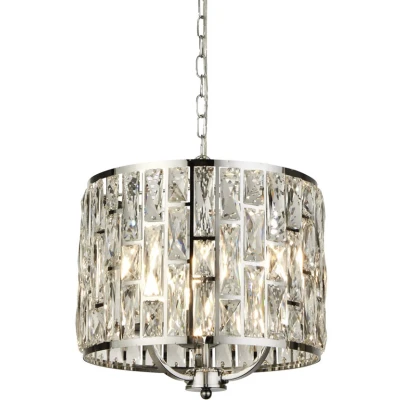 Afbeelding van Searchlight BIJOU Hanglamp 3 Lichts Kristal Chroom