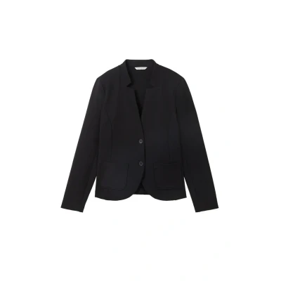 Afbeelding van TOM Tailor Ottoman Structure Blazer, Dames, Maat: Medium, Deep black