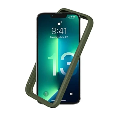 Afbeelding van RHINOSHIELD Bumper Case Compatible with [iPhone 13/13 Pro] CrashGuard NX Shock Absorbent Slim Design Protective Cover 3.5M / 11ft Drop Protection Camo Green