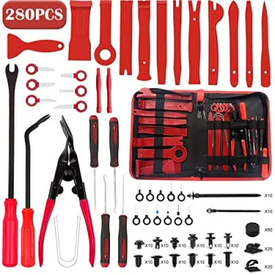 Afbeelding van Aohoo 280 Stuks Gereedschap Voor Demontage Trim Case, Auto Interieur Reparatie Kit Klinknagels Lava Bevestigingen Dashboard Audio DVD